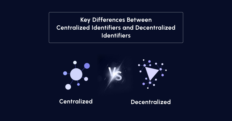 Key Differences Between Centralized Identifiers and Decentralized Identifiers 