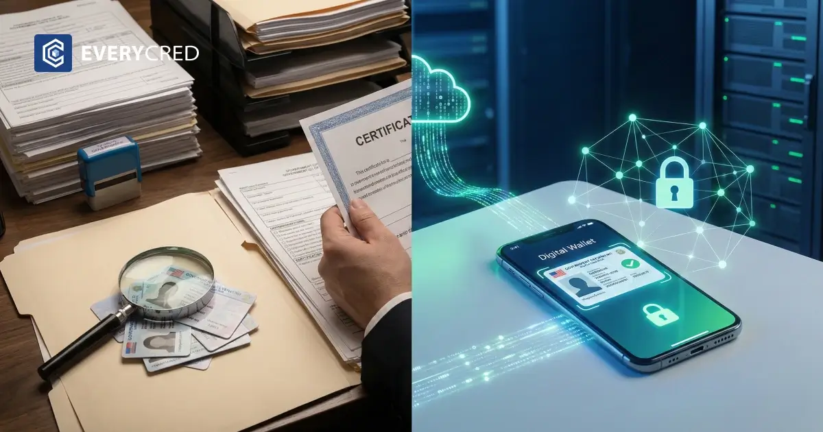 Digital Credentials vs Physical Documents for Government