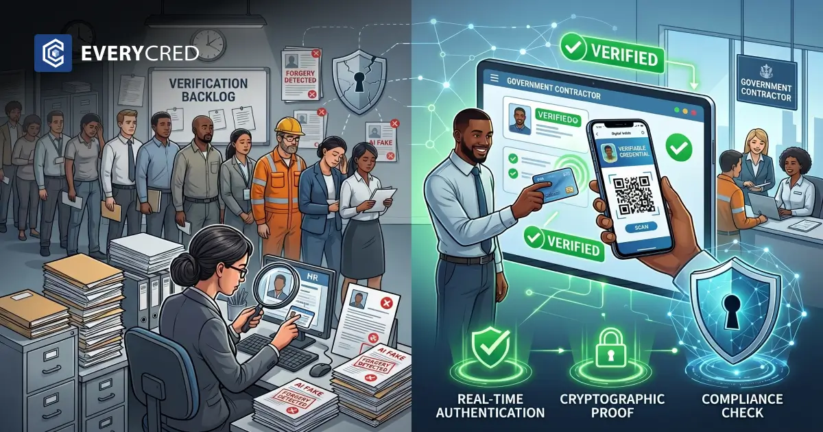 Digital Credential Platform for Government Workforce and Contractor Verification