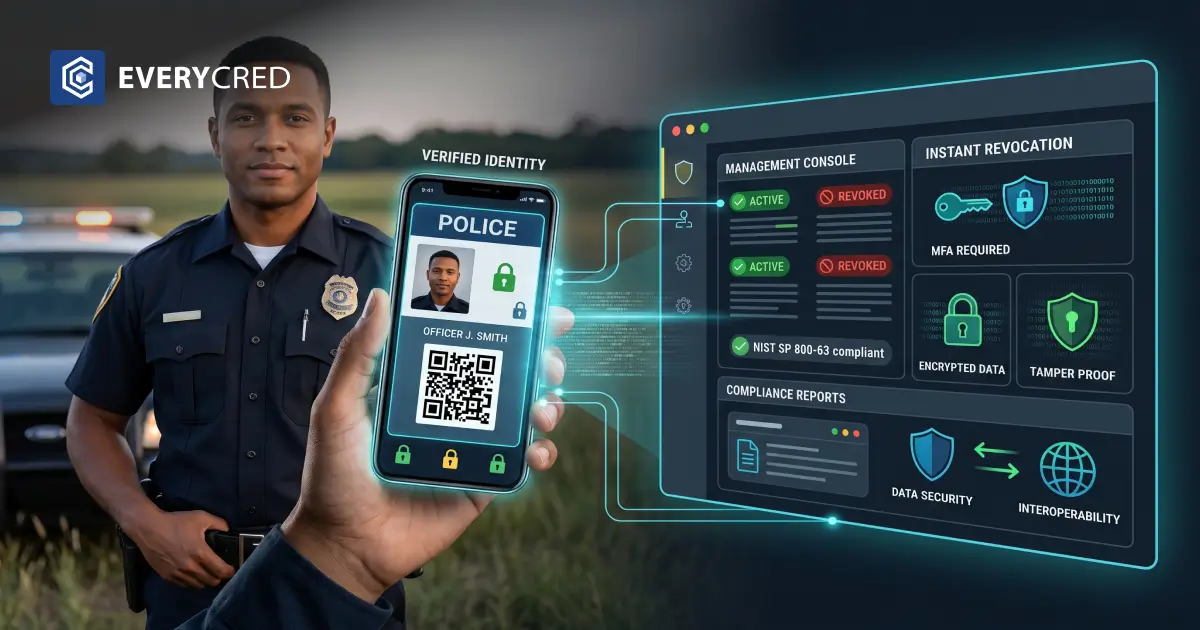 Digital Credential Software for Police and Law Enforcement Identity Programs
