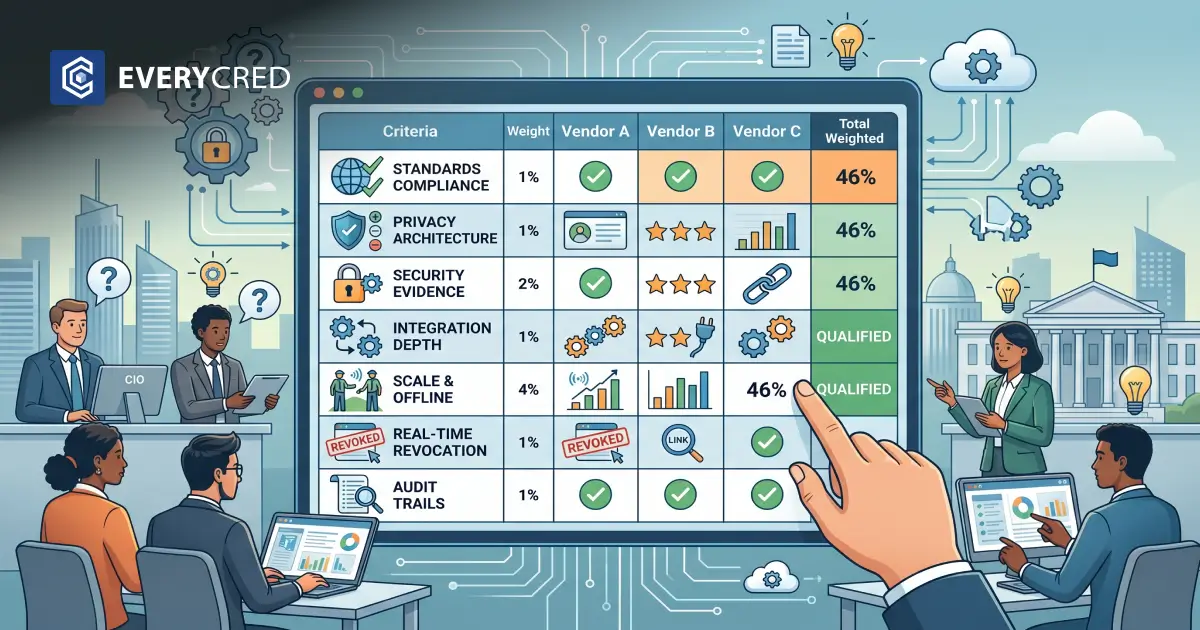 Digital Trust Services Vendor Scorecard: How to Select the Right Partner for Government