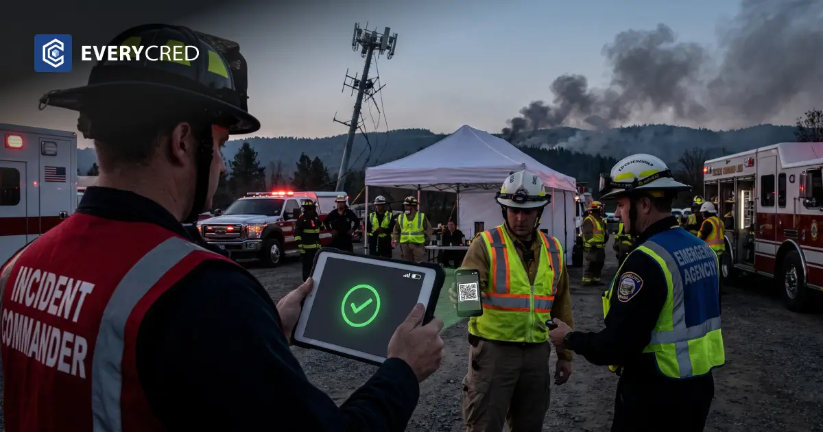 Offline Credentials Verification for Disaster Mutual Aid