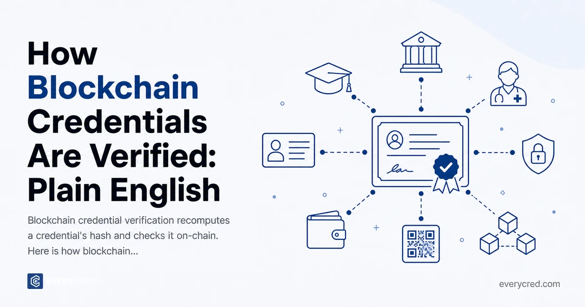 How Blockchain Credentials Are Verified: Plain English