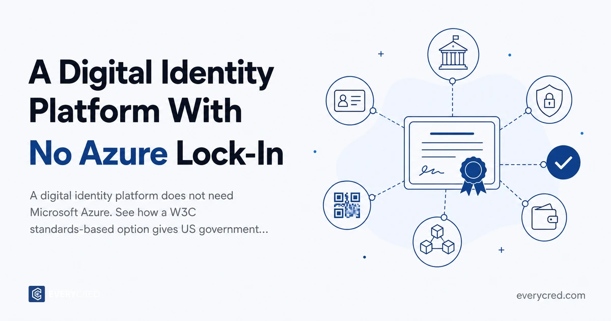 A Digital Identity Platform With No Azure Lock-In