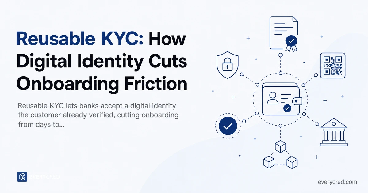 Reusable KYC: How Digital Identity Cuts Onboarding Friction